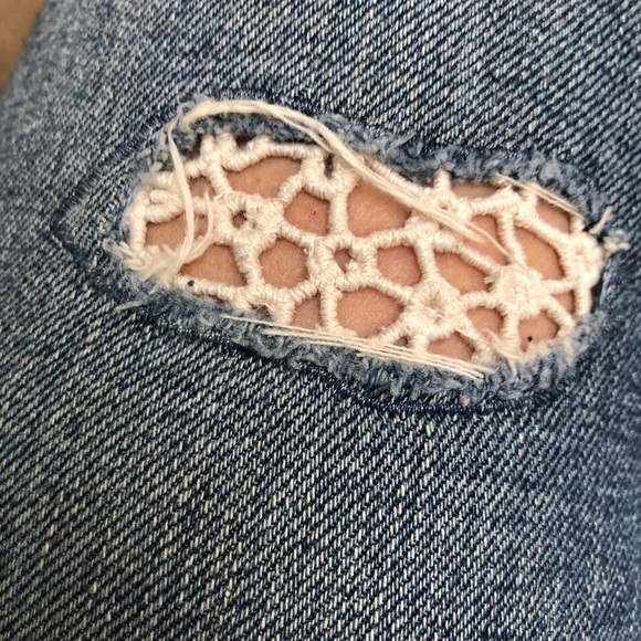 Lace stitched Rag and Bone skinny jeans - Picture 5 of 6